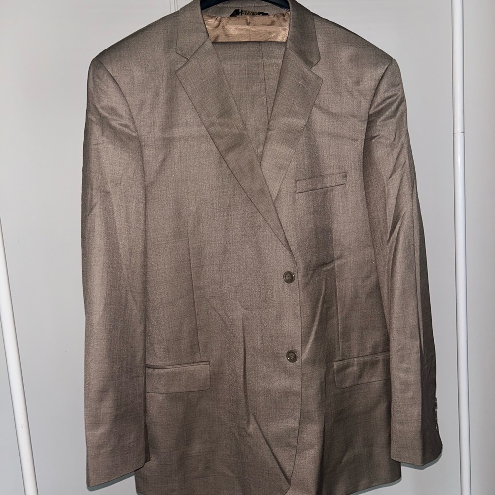 Caravelli Fabric Men’s Sport Coat Blazer – Tan / Bronze – Italian Style